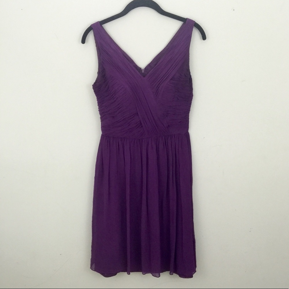 Donna Morgan Silk Chiffon Bridesmaid Dress
